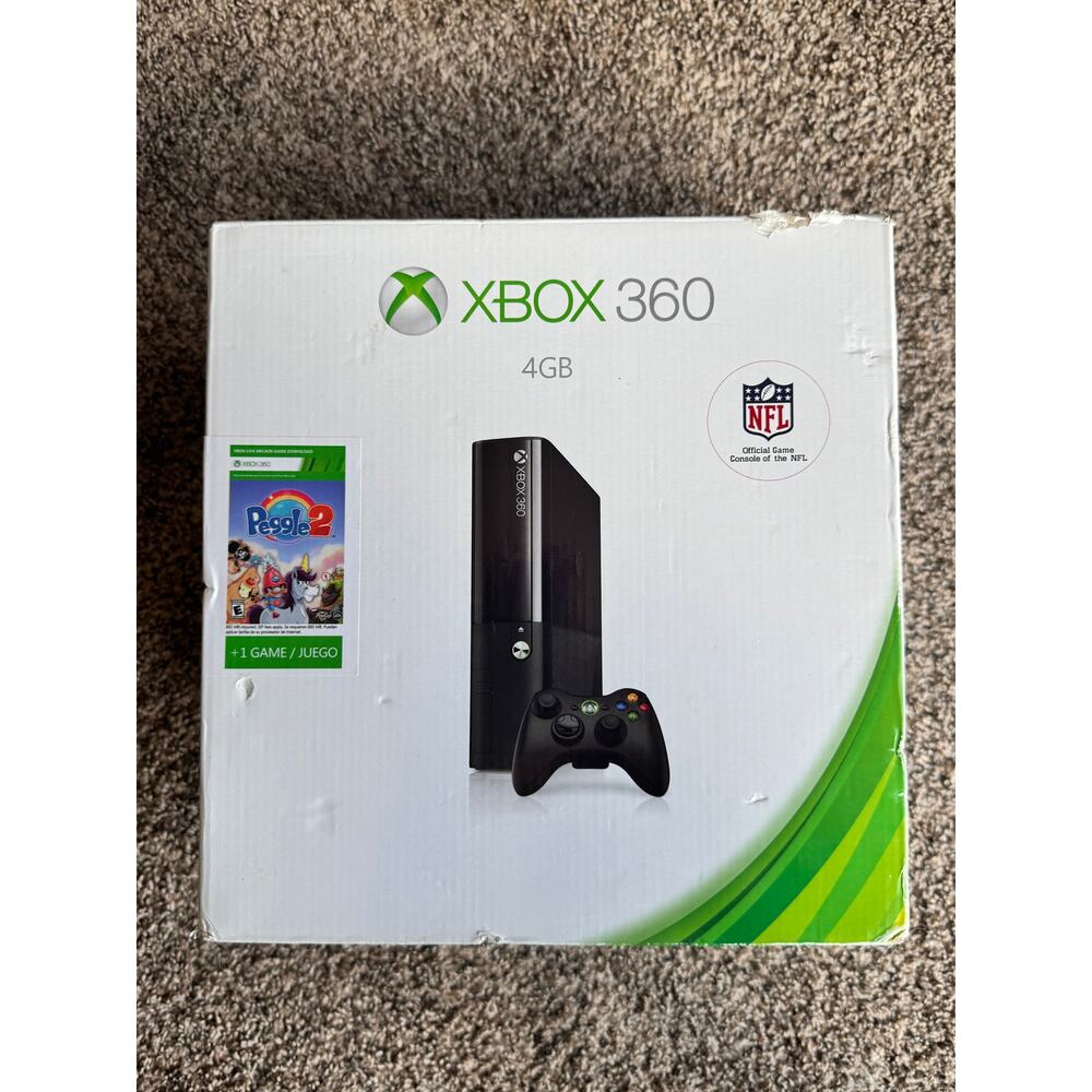 Xbox 360 Console 4GB Bundle w/ 2 Controllers & 5 Games Ready to Play With Box